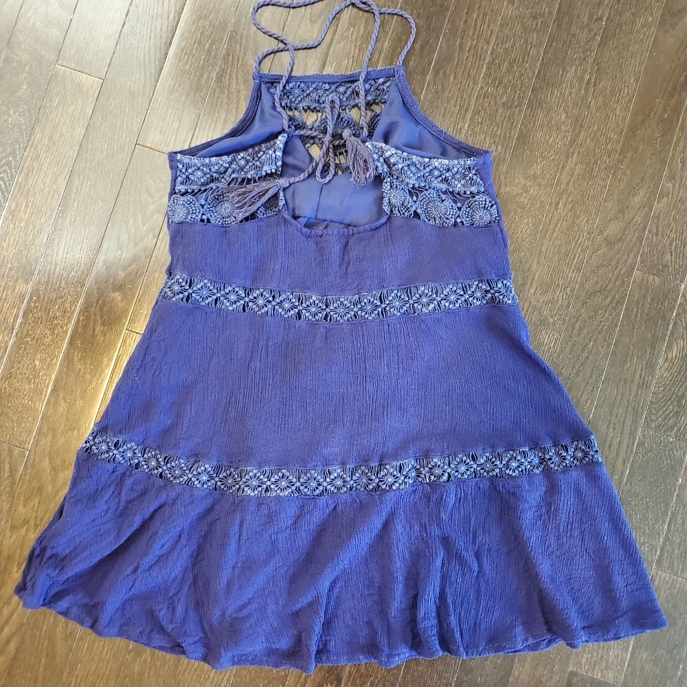 Ocean Drive Blue Crochet Detail Top - Picture 2 of 5